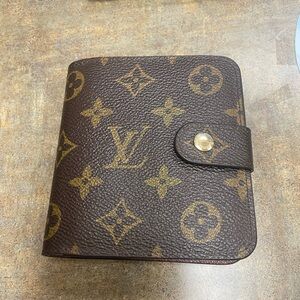 Louis Vuitton Brown and Gold Monogram Wallet